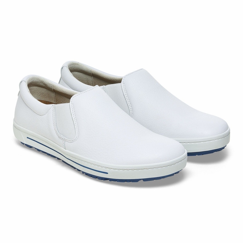 NWOB Birkenstock QO 400 White Leather Slipons - Picture 8 of 9